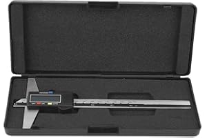 OUMEFAR Jauge de profondeur numérique de 6 pouces Jauge de hauteur numérique en acier inoxydable Règle électronique d'étrier de jauge de profondeur avec plage de mesure 0 150 mm Précision de 0, 01 mm