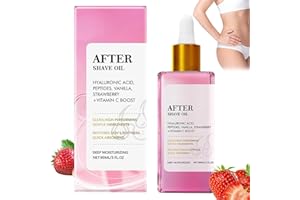 LEEWENYAN After Shave Oil (90 ml), soft serve after shave oil-truly fresa y vainilla, aceite aftershave, para Prevenir Pelos Encarnados, Perfecto para Hombres y Mujeres