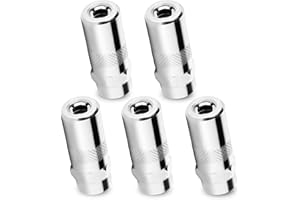 RFYTDCF Milwaukee Fettpressenspitzen, 4,5 cm, robuste Fettpresse, Kupplung, Stahl, Hochdruck-Fettpresse, Nadelspitze, Ersatz für Standard-1/8 NPT Fettpressen-Düsenarmaturen, 5 Stück