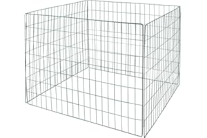 Komposter Metall Kompost Metallkomposter Kompostbehälter Kompostgitter 90 x 90 x 70 cm grün Garten Gitter Kompost Kompostierer V2Aox