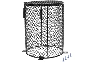 LUCKY FARM Reptile Heating Lamp Guard Lampshade, Amphibians Pets Heater Light Anti-hot Cage for Lizard Turtle Snake Birds