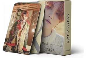 SCISSH BTS Bangtan Boys Suga Min Yoongi Wholly or whole me Photocards Collection Mini tarjeta postal 55 tarjetas Lomo (SUGA)