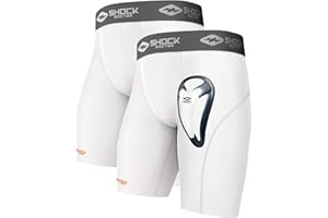 Shock Doctor Core - Juego de 2 Boxers de compresión con Gorro Bio-Flex para Hombre y niño