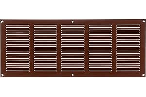 Steinberg14 Braun Kratka wentylacyjna z blachy stalowej z siatką chroniącą przed gryzoniami – kratka chroniąca przed warunkami atmosferycznymi, nawiewane, wywiewane