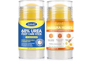YUEPLATTNMAY Urea Foot Cream and Manuka Honey Moisturizing Stick, Urea Cream 60 Percent for Feet, Foot Cream for Cracked Heels and Dry Skin, Cracked Heel Repair Cream, Foot Moisturiser, 40g