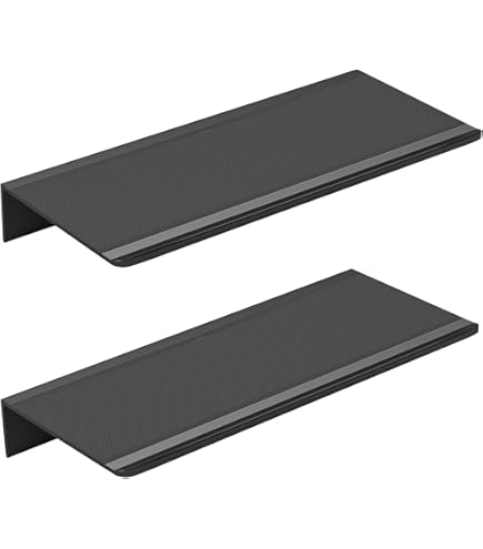 SOTECH 2er Set Design Wandboard HOVER-IV 35x13cm - Weiß Regal Inkl. Montageset