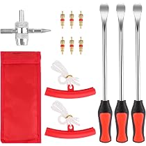 Kit 3 Leve Smontagomme In Acciaio - Con Protezioni Cerchioni Per Moto E Bici