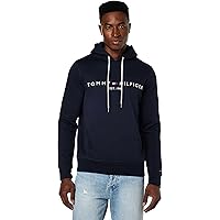 Tommy Hilfiger Logo Hoody Felpa, Sky Captain, M Uomo