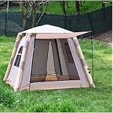4-6 KİŞİLİK TENTELİ ŞİŞME KAMP &Ccedil;ADIRI 220X220X170 (KREM)
