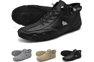 OVERHIL1S Stivali Alti In Velcro In Pelle Scamosciata Fatti A Mano Italiani - Scarpe Becks Scarpe Da Ginnastica Casual In Pelle Scamosciata Impermeabili, Stivali Chukka Da Uomo Antiscivolo Traspiranti All'apert