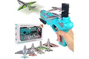 Other Kids Flying Airplane Toy, AIR BATTLE GUN, Foam Plane, Boys Age 4-8, Multicolor