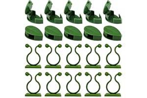 GMMG 50 Pezzi Piante da Giardino Clip Rampicanti Clip di Fissaggio Clip per Piante da Giardino Autoadesivo Clip di Supporto per Piante