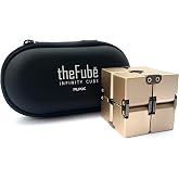 PILPOC theFube Infinity Cube Fidget Masa Oyuncağı - Kılıflı, Sağlam, Ağır, Stres ve Kaygıyı Azaltan Al&uuml;minyum Sonsuz Sihirli 