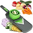 Mueller Handheld Vegetable V Slicer Salad Utensil, Perfect for Salad Zucchini Carrots Onions and All Vegetables, Make Low Carb/Paleo/Gluten-Free Meals, Adjustable Thickness