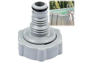 OKMINI P6H1419 Pool Hose Drain Valve,Plastic Pool Drain Adapter,Pool Hose Connector Replacement,Durable Pool Drain Accessories,Drain Fitting Connects for Draining,Leak-Proof Drain Valve Adapter for Pool