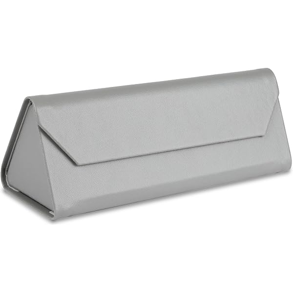 LAGO TERRA Ultra-Practical Rectangular Foldable Glasses Case - Grey, Grey, One size : Buy Online at Best Price in KSA - Souq is now