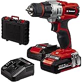Einhell Akkuschrauber TE-CD 18/2 Li Power X-Change (Li-Ion, 18 V, 2 Gang, 44 Nm, LED-Licht, Koffer, inkl. 2 x 1,5 Ah Akku und