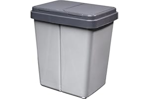 NEXTUYERE Alpfa Müllbehälter 2 x 30 L Duo Bin #3 - Made in Europe inkl. 2 Ersatzfedern