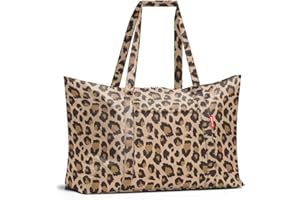 reisenthel Mini maxi Travelbag Drak Blue - składana torba podróżna, praktyczna i kompaktowa, bardzo lekka i wytrzymała, leo macchiato, Einheitsgröße, sport