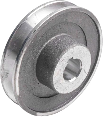 Poulie Moteur Aluminium Rainure Unique Type A | Compatible Arbres 19 Mm Et 24 Mm | Pour Compresseurs D'air
