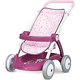 Smoby Bebe Confort Poussette Jumeaux Pour Poupons Et Poupees Roues Silencieuses Et Multidirectionnelles Panier De Rangement Amazon Fr Jeux Et Jouets