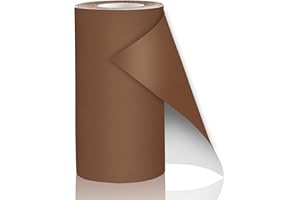 CAHOMO 10x160 cm Patch de Réparation en Cuir,Patch en Cuir Auto-adhésif, Cuir Autocollant Kit de Réparation en Cuir Vinyle pour Rénovation de Canapé,Sac à Main,Vestes,Sièges de Voiture - Brun