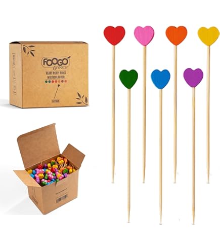200 Stck Fingerfood Spiee 12cm, Bunte Bambus Piekser, Vielseitige  Cocktailspiee fr Kuchen, Dessert, Getrnke, Hochzeit und Bar Dekoration :  Amazon.de: Kche, Haushalt & Wohnen
