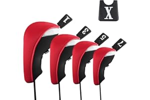 Andux Set di 4 copri mazze da golf da 460 cc per mazze da fairway in legno
