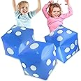 THE WHITE SHOP 3 Pack Jumbo Inflatable Dice Giant Inflatable Jumbo Dice Large Inflatable Dice for Game Pool Toy Party Favour (Color : Blue)