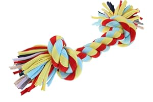 HAPPYPET Nuts For Knots Dadi per Nodi Twist-Tee 2 Nodi Tugger Cotone Cane Giocattolo
