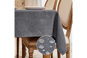 WAITER TREE Mantel Antimanchas Impermeable de Microterciopelo Mantel Rectangular para Fiesta Compleaños Cocina