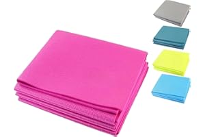 CLICLED Tappetino Palestra Yoga Pilates Fitness Ginnastica Pieghevole 5mm Tappeto Antiscivolo 173x61 PVC Allenamento Casa