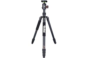 Rollei C6i - Trépied pour appareil photo avec tête de trépied et étui - aluminium - compatible Arca Swiss, noir