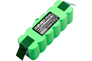 ZUIRUNDA Batteria di ricambio agli ioni di litio 14,4V 6500mAh per iRobot Roomba serie 500 600 700 800 R3 4419696/robot aspirapolvere 450 581 605 621 700 785 880 801 900 Batteria di ricambio