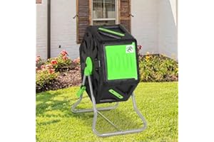 BM TOOLS Composteur Domestique de Jardin, Bac à Compost Rotatif 360 de 70L - décomposition Rapide des matières organiques pour Engrais