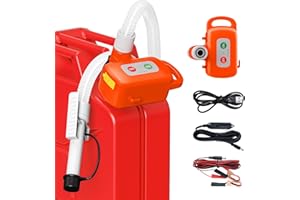 ‎NITIGO Kraftstoff Umfüllpumpe mit Auto-Stopp-Sensor, 3,2GPM Benzinpumpe Elektrische mit Batterien, Aufladbare tragbare Dieselpumpe, Multifunktions-Flüssigkeitsförderpumpe für Benzin, Diesel und Öl, Orange