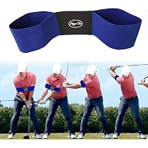 YNR Brassards Entraînement Golf - 2 Pièces Noir & Blanc - Correction Posture Et Swing Débutants