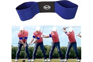 HOCENT Jeantet Sport Golf Swing Trainer Aid Grip Secret Arm Band Trainer Value 1/2 Pack, Golf Training Aids Professional Motion Posture Correction Belt For Men Women Kids…