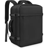 ETRONIK Travel Backpack Cabin Airplane,Backpack Hand Luggage Man Woman Water Resistant, Black/White, Leisure Airport | Mochil