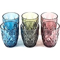 KORAT Set di 6 Bicchieri Acqua in Vetro Trasparenti, Brillantezza Pura, 300 ML, Resostenti in Lavastoviglie, Design Moderno, Ideali per Tavola Bevanda, Bibita, Cucina (300 ML, Bolle