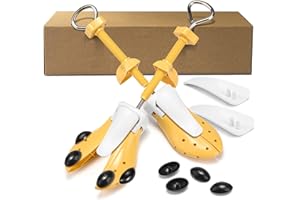 Masvan Shoe Stretcher Wide Feet for Men Women, 4-Way Shoe Expander Widener Adjustable Length Width & Height for Toe Box Thick Instep