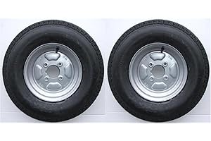 LEISURE MART A pair of 500 x 10 inch trailer wheels and tyres with 4 ply tyre and 4 inch PCD (NOT SUITABLE FOR ERDE TRAILERS) LMX1600 PLEASE DO NOT BUY UNTIL YOU HAVE CHECKED YOUR PCD