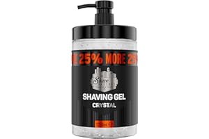 The Shave Factory żel do golenia | nie podrażniający | precyzyjne golenie twarzy i ciała | dla mężczyzn | nawilżający | 1250 ml (Crystal)