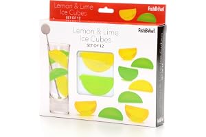 Fiskskål citron & lime återanvändbara isbitar, 5,5 x 3 x 2,5 cm