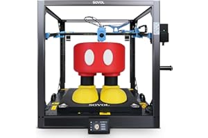 Sovol SV08 Max 700mm/s High Speed Large 3D Printer with Eddy Current Scanning, CoreXY Kinematics, Linear Rails, Open Source, High Precision 3D Printing for Industrial, Print Size 500x500x500 mm