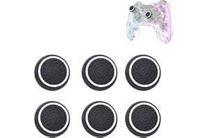 NIWIEOI 6 Pcs Controller Grips,Xbox Thumb Grips,Thumb Grips Compatible with PS5&PS4 Controller, Silicone Anti-Slip Controller Grips, Joystick Controller Protection Compatible