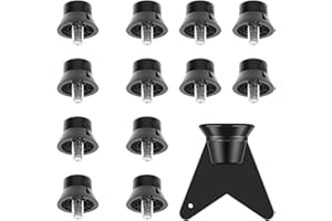 Alriedy 12 Stück Schraubstollen M5 Für Nike Ersatzstollen 13mm Schraubendurchmesser 5MM Universal Fußballschuh-Spikes Stabile rutschfeste Fußballstollen Für Fußballschuhe Nicht für Adidas