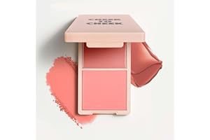 MOYOU LONDON Duo Blush Palette - 2-in-1 Cream & Powder Blusher for Dewy Glow & Long-Lasting Colour - Vegan & Cruelty-Free Makeup for All Skin Types, Cherry Blossom
