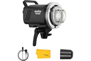 Godox MS300-V MS300V Flash de Studio, 300W 2.4G Portable Flash, Lampe de Modélisation LED avec Réflecteur Standard, Stroboscopique à Montage Bowens pour Studio, Portrait, Photographie Commerciale
