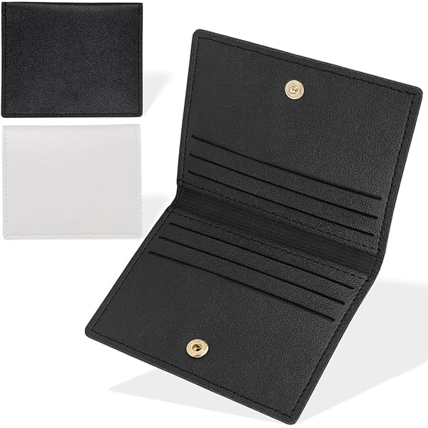 Porte-cartes En Similicuir PU – 20 Fentes Transparentes, Compact, Pour Homme Et Femme (11 X 9 Cm, Organisation Banque & Affaires) - 9